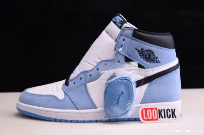 Reps LUCY 1 BLACK UNIVERSITY 555088-134 JORDAN WHITE BLUE HIGH RETRO AIR 0514
